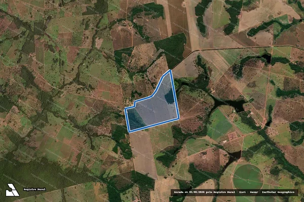 Imagem de satélite de FAZENDA INDIARA I em Novo Planalto - GO