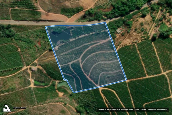 Imagem de satélite de Sítio São Paulo - PARCELA 02 em Governador Lindenberg - ES