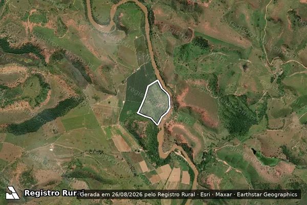 Imagem de satélite de FAZENDA QUEBRA DEDO - Gleba 10 em Marilac - MG