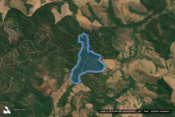 Imagem de satélite de TABOÃO                                                         - Parcela 1 em Serranos - MG