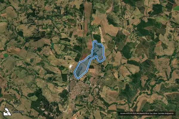 Imagem de satélite de FAZENDA SANTA ROSA - Gleba 3 em Arceburgo - MG