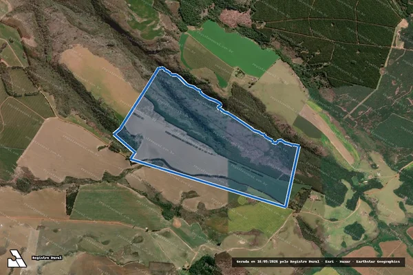 Imagem de satélite de FAZENDA BARROZO em Tibagi - PR