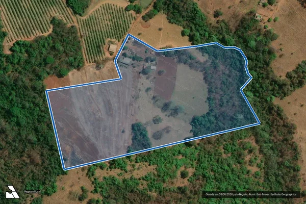 Imagem de satélite de FAZENDA ARROZAL - 001 em Trindade - GO