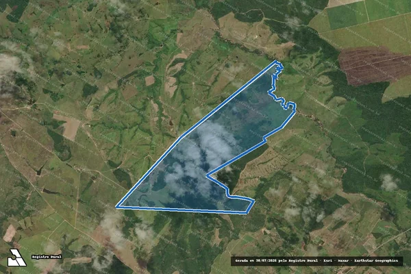 Imagem de satélite de FAZENDA RIACHAO - GLEBA B ( REMANECENTE ) em São Sebastião - AL