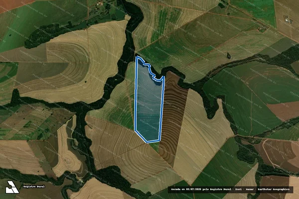 Imagem de satélite de FAZENDA ESPERANÇA - LOTE C - Gleba C-5 em Araruna - PR