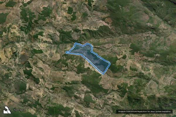 Imagem de satélite de Fazenda Senhor Deus - Parte 1 em Jequié - BA