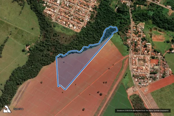 Imagem de satélite de Fazenda Paulista - PARCELA 3 em Campo Alegre de Goiás - GO