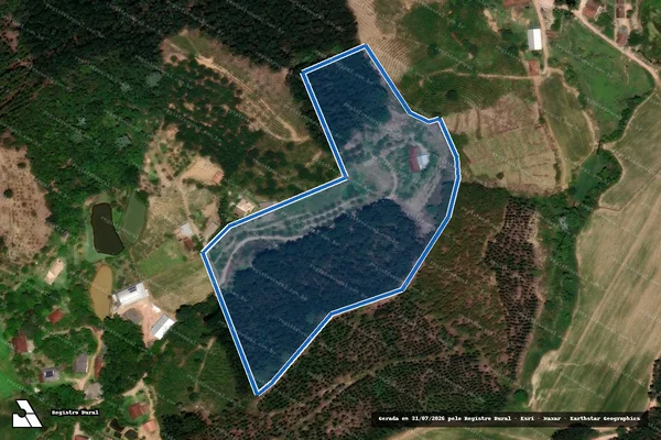 Imagem de satélite de Sitio Jabuticabeiras - Sitio Recanto Tricolor em Venda Nova do Imigrante - ES