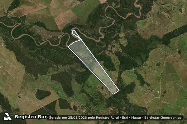 Imagem de satélite de Fazenda Taquary Porã II - Parte 1 em Alcinópolis - MS
