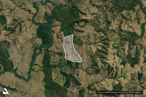 Imagem de satélite de FAZENDA BABAÇU - 001 em Ipameri - GO