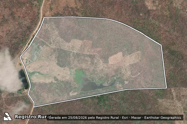 Imagem de satélite de FAZENDA PEDRA BRANCA - PARCELA 01 em Pires Ferreira - CE