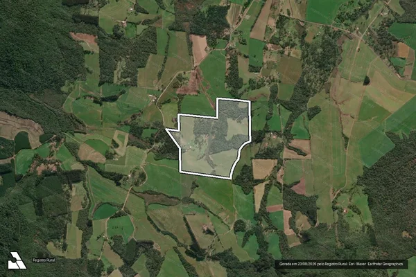 Imagem de satélite de FAZENDA LANÇA-NEPPEL em Porto União - SC