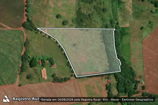 Imagem de satélite de FAZENDA SANTA MARIA - Parcela 02 em Maracaí - SP