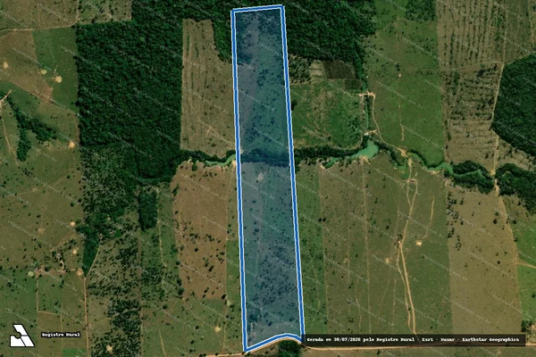 Imagem de satélite de LOTE 49, GLEBA 07, P.A. JATUARANA - Parcela 1 em Vale do Anari - RO