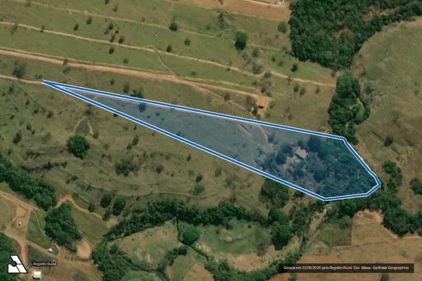 Imagem de satélite de FAZENDA NOSSA SENHORA APARECIDA - GLEBA 08 em Santa Cruz de Goiás - GO