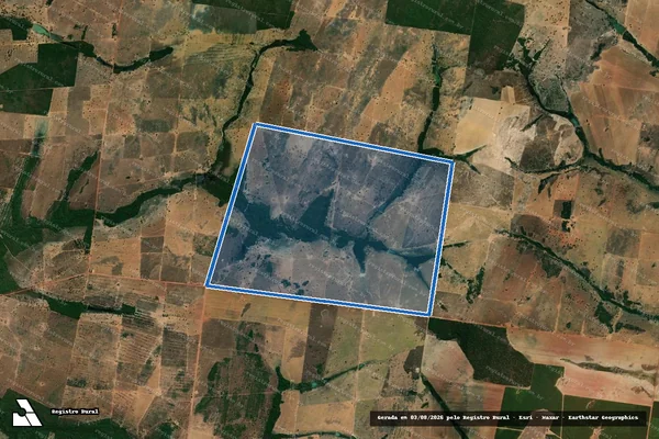 Imagem de satélite de FAZENDA ROSANA - Parcela 1 em Nova Crixás - GO