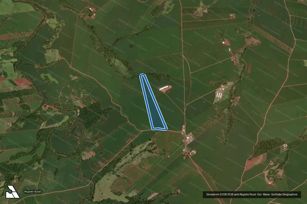 Imagem de satélite de Lote 190-A, Bairro Perobal, Gleba Rio Verde -2,  - Lote 190-A, Bairro Perobal, Gleba Rio Verde -2, em Formosa do Oeste - PR