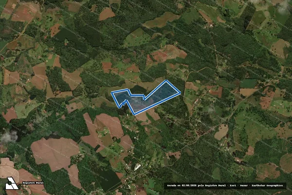 Imagem de satélite de ?Rincão da Palmeira? - em Guarapuava - PR