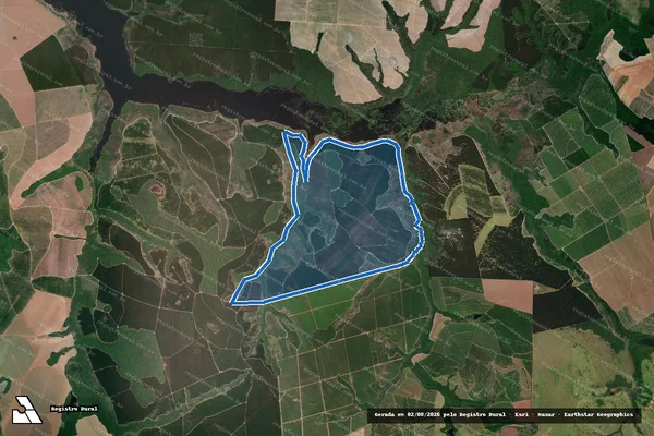Imagem de satélite de FAZENDA RIO DAS PEDRAS - Parcela 1 em Angatuba - SP