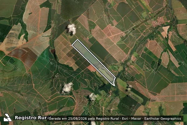 Imagem de satélite de FAZENDA REPUBLICA - Gleba A em Cafelândia - SP