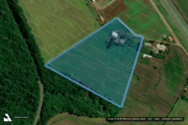 Imagem de satélite de LOTE 54- Projeto de Assentamento PA NOVO MUNDO - LOTE 54 em Mauá da Serra - PR
