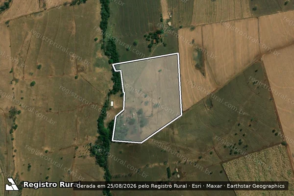 Imagem de satélite de Fazenda Córrego Fundo - Gleba 02 em Itapagipe - MG