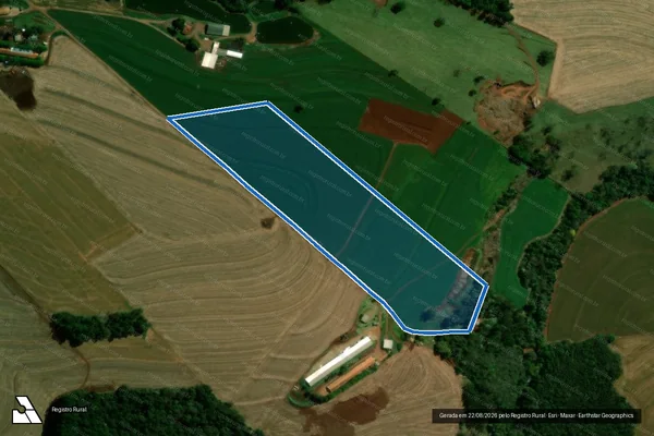 Imagem de satélite de Lote Rural n° 110-A-5, Gleba n° 02, Colônia ?A? Cascavel - Lote n° 110-A-5 em Corbélia - PR