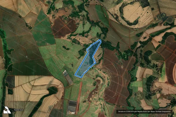 Imagem de satélite de FAZENDA CALAFATE - 001 em Uberaba - MG