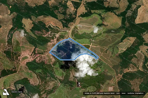 Imagem de satélite de FAZENDA RIO VERDE, lugar denominado ESTÂNCIA NOGUEIRA - 001 em Mineiros - GO