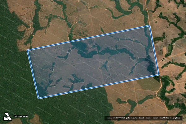 Imagem de satélite de FAZENDA CANAÃ ? LOTE AP/76 - Parcela 1 em Apiacás - MT