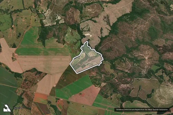 Imagem de satélite de Fazenda Ferragem - Parcela 1 em Douradoquara - MG