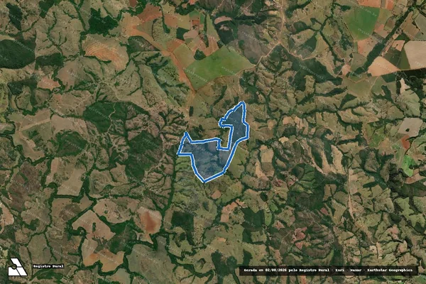 Imagem de satélite de Fazenda Santa Rosa de Cima, lugar denominado Vassoura - Gleba 1 em Coromandel - MG