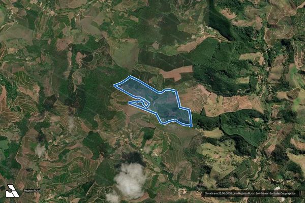 Imagem de satélite de FAZENDA NOITE GRANDE - PARTE 1 em Santa Bárbara do Leste - MG