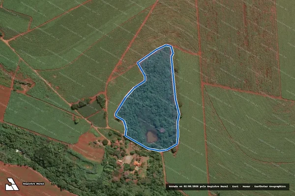 Imagem de satélite de Fazenda Nossa Senhora Aparecida - MATRICULA 39.918 em Jaboticabal - SP