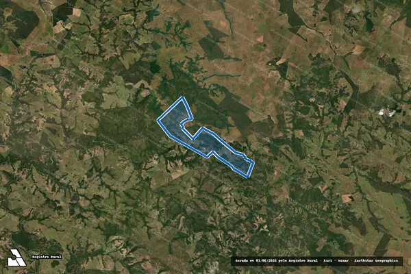 Imagem de satélite de Faz Cachoeira Grande - PARCELA 01 em Figueirão - MS