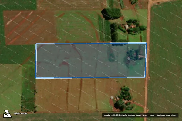 Imagem de satélite de Projeto de Assentamento Itamarati I ? CUT - LOTE 025 em Ponta Porã - MS