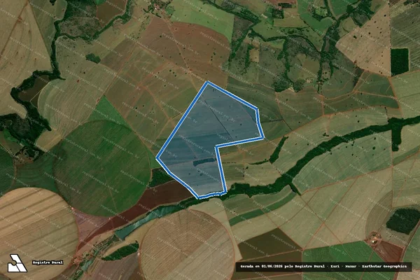 Imagem de satélite de FAZENDA SANTO INÁCIO - Gleba 02 em Campo Florido - MG