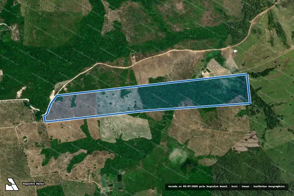 Imagem de satélite de FAZENDA JURUÁ - Parte 1 em Capitão Poço - PA