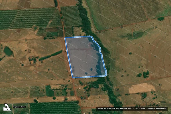 Imagem de satélite de Sítio São Luiz - GLEBA B em Urânia - SP