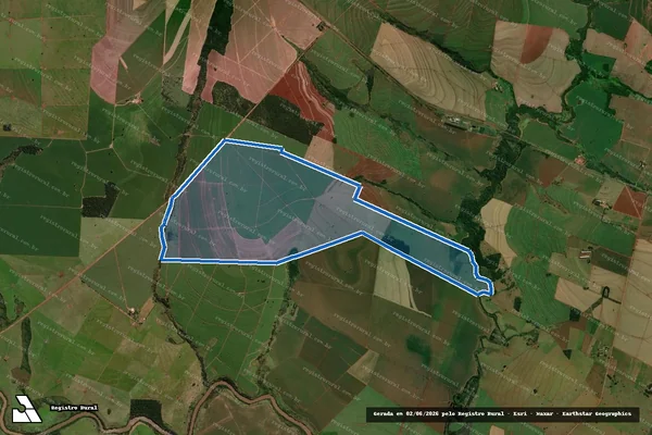 Imagem de satélite de Fazenda Nossa Senhora Aparecida - Parcela 1 em Juti - MS