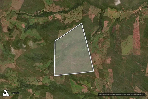Imagem de satélite de Fazenda Felicidade, Lote 06 do Loteamento denominado "Monte do Carmo, Gleba 2, 5ª Etapa ou Serra do Taquarussu - Parte 1 em Palmas - TO