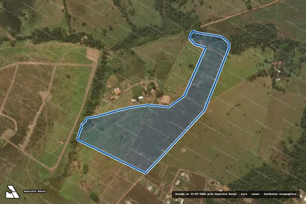 Imagem de satélite de FAZENDA RIO DAS PEDRAS - Parte 2 em Abadiânia - GO
