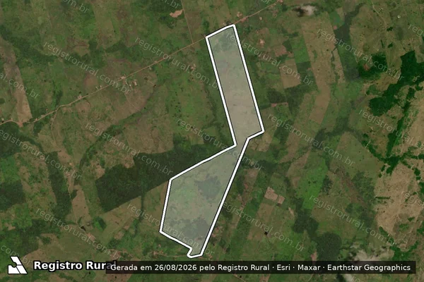 Imagem de satélite de FAZENDA ESPIRITO SANTO - Parte 1 em Maranhãozinho - MA