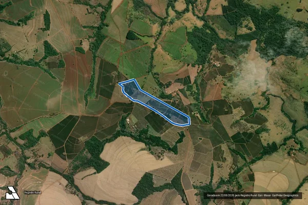 Imagem de satélite de Fazenda Nova Esperança - Gleba B em Patrocínio Paulista - SP