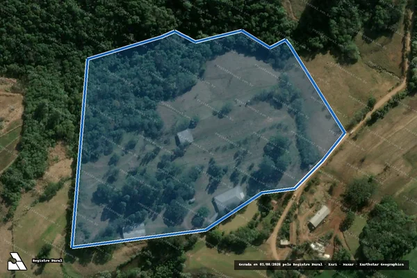 Imagem de satélite de CTG Porteira da Harmonia - CTG Porteira da Harmonia em Ipumirim - SC