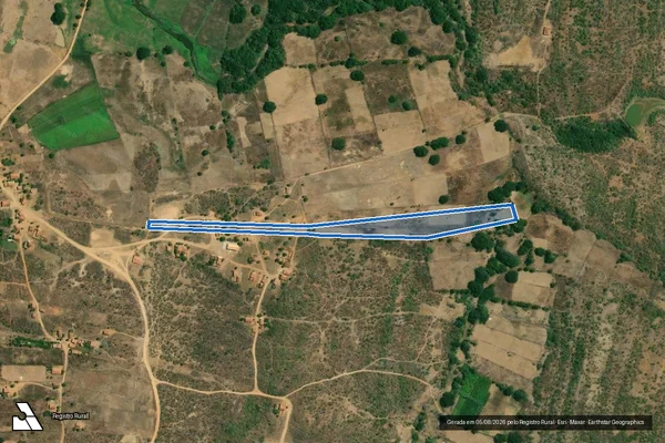 Imagem de satélite de SITIO MOREIRA I ? LOTE 0724 - Parte 1 em Jaguaribe - CE
