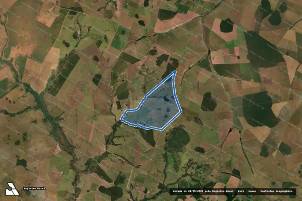 Imagem de satélite de Fazenda Canaã - Gleba A em Cassilândia - MS