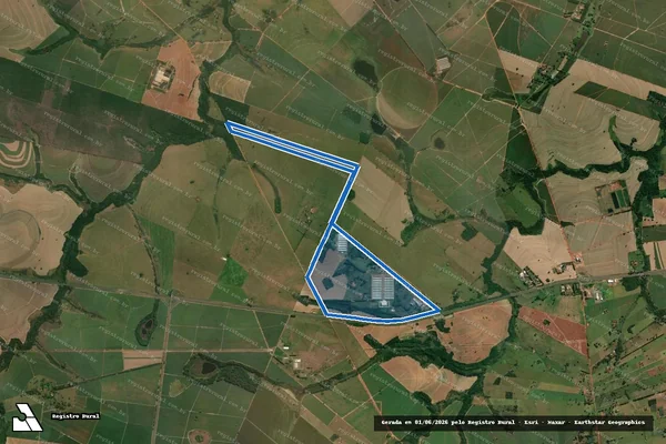 Imagem de satélite de GRANJA KATAYAMA / GLEBA B em Guararapes - SP