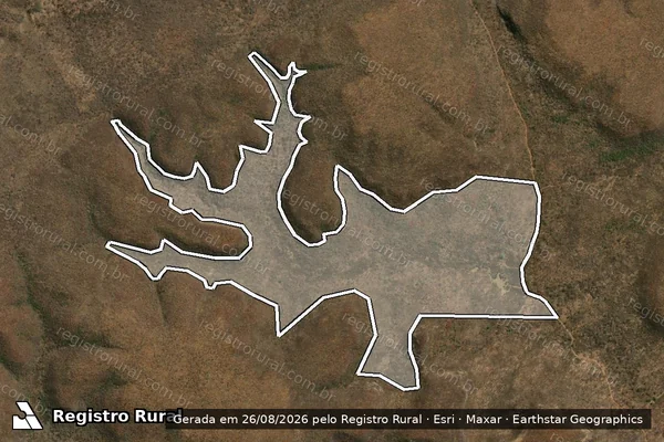Imagem de satélite de Agreste / Fazenda Mulungu - Parte 1 em São Braz do Piauí - PI