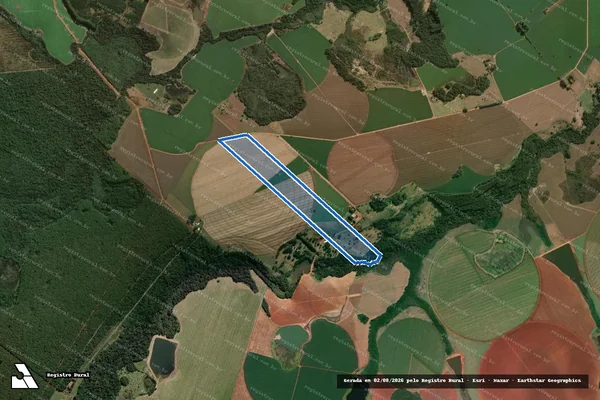 Imagem de satélite de FAZENDA SANTA HELENA - Parte 1 em Paranapanema - SP